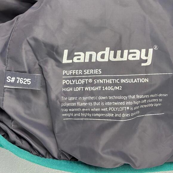 Jeep Jamboree USA Quilted Teal Polyloft Puffer Vest - Outdoors gropcore granola - Picture 7 of 9